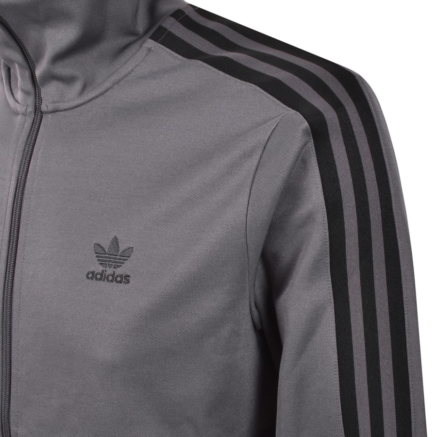 Image number 4 for adidas Originals Logo Track Top Grey
