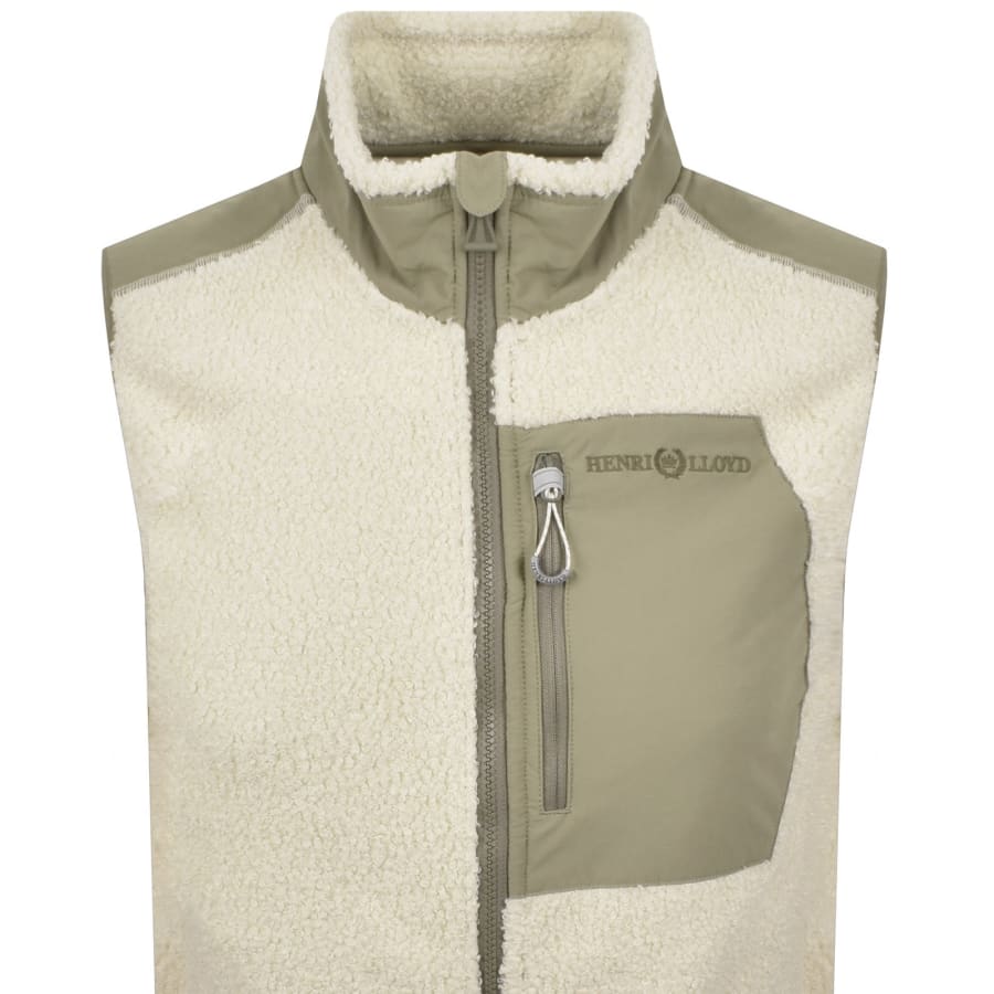 Image number 2 for Henri Lloyd Craster Fleece Gilet Off White