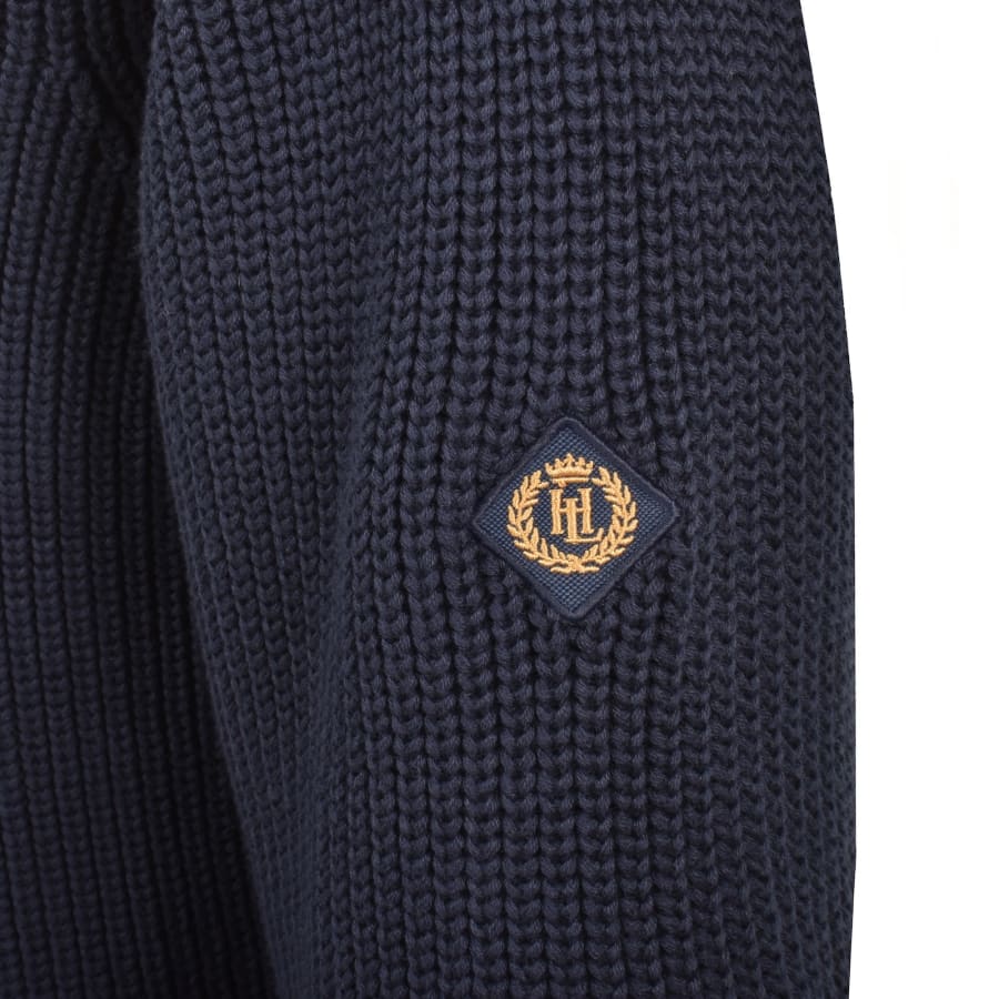 Image number 4 for Henri Lloyd Golant QZ Knit Jumper Navy