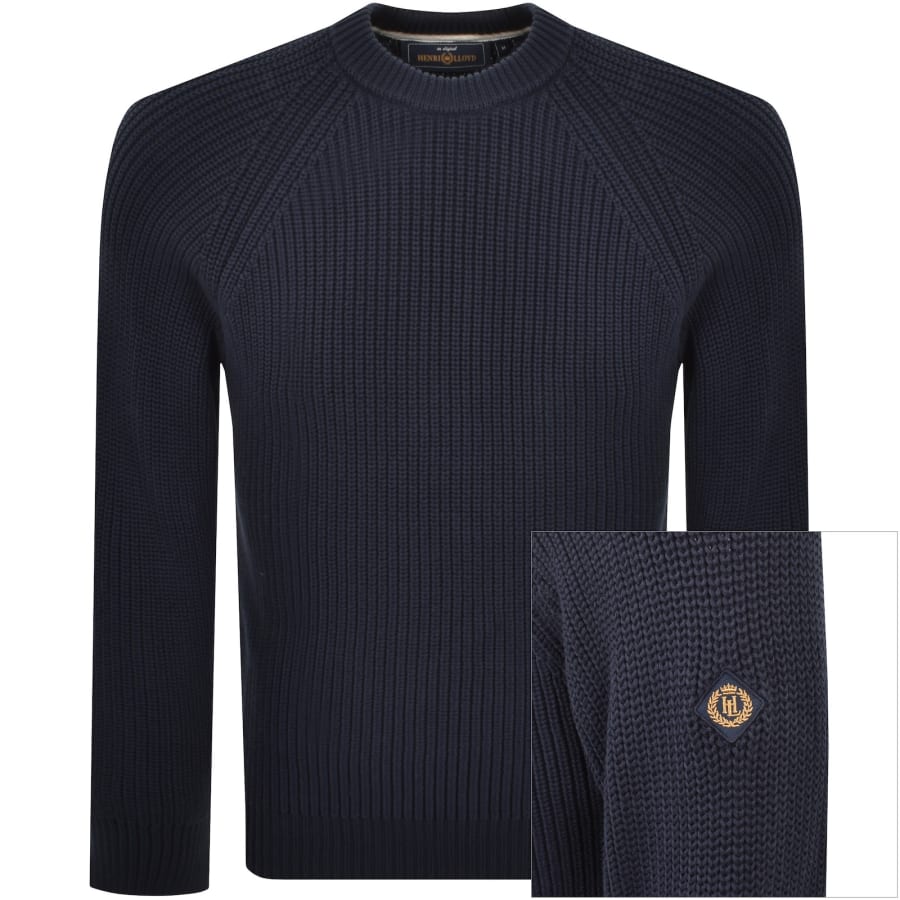 Image number 1 for Henri Lloyd Golant Knit Jumper Navy Blue