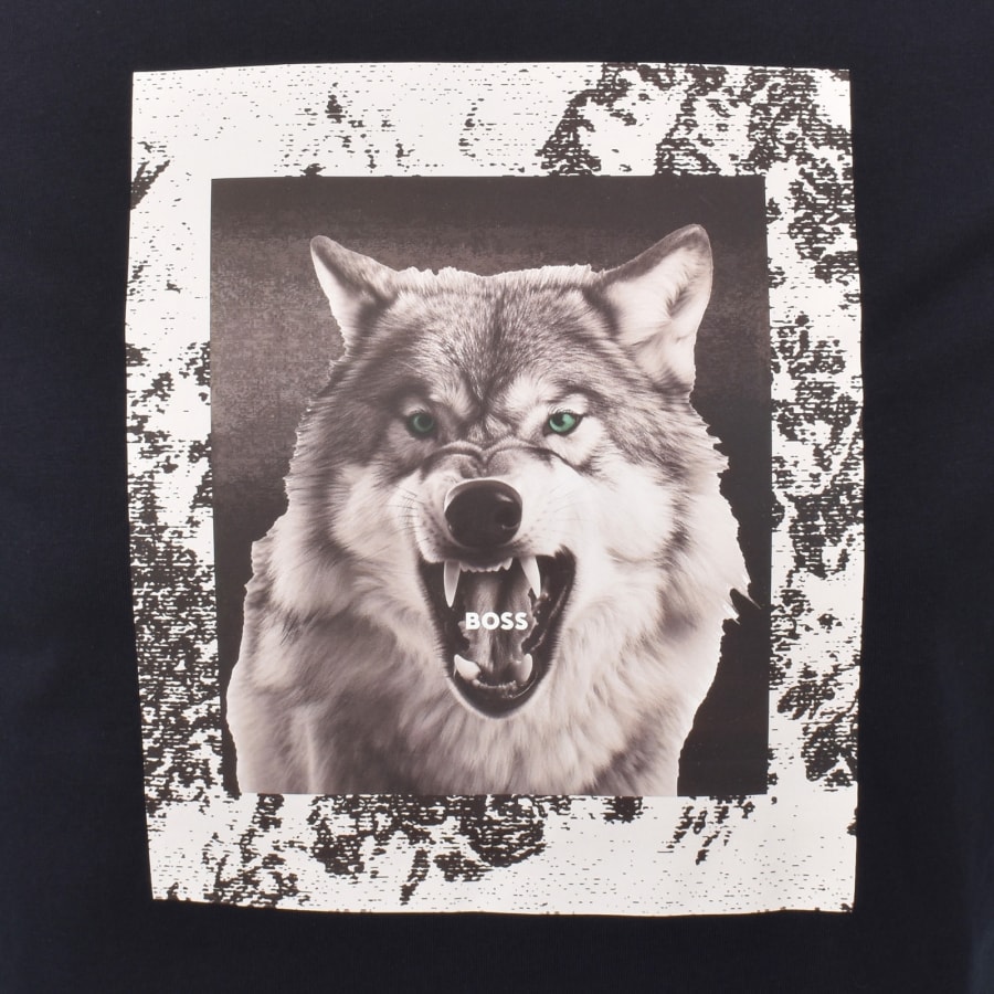 Image number 3 for BOSS Te Lupo T Shirt Navy