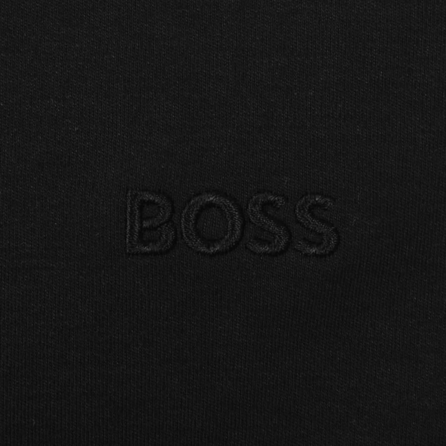 Image number 3 for BOSS Interlock Long Sleeved Polo T Shirt Black