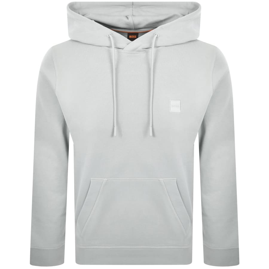 Image number 1 for BOSS Wetalk Pullover Hoodie Grey