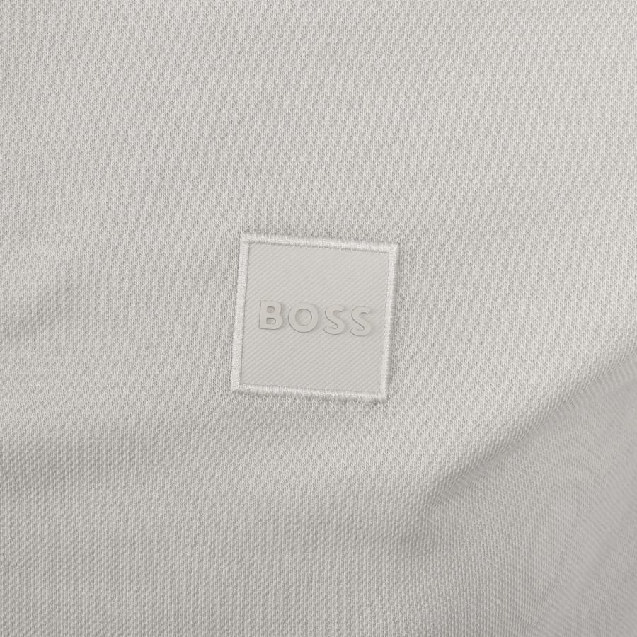 Image number 3 for BOSS Passerzip Polo T Shirt Grey