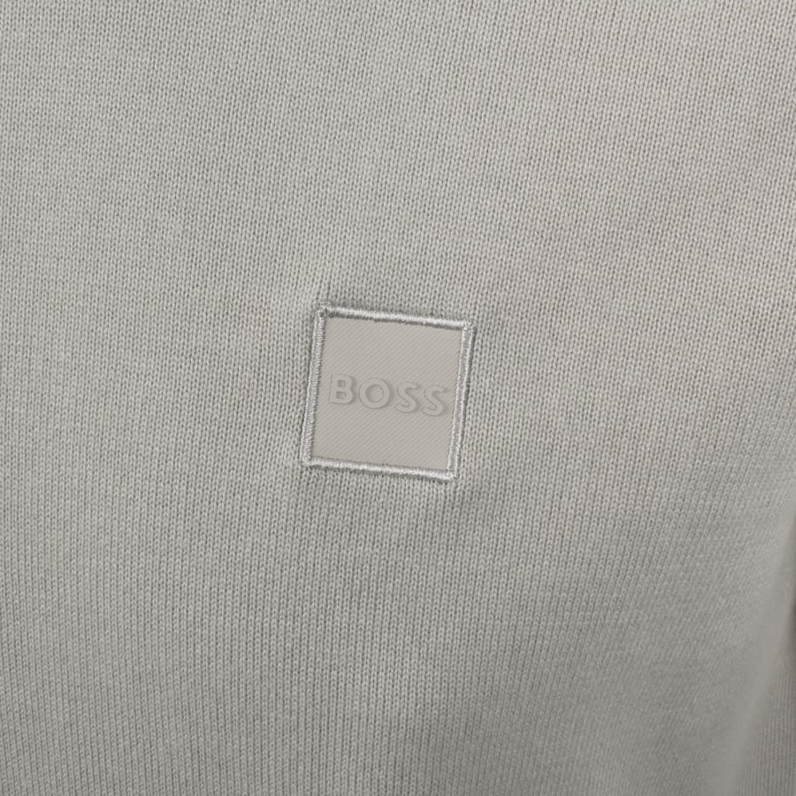 Image number 3 for BOSS Kanovano Knit Jumper Grey