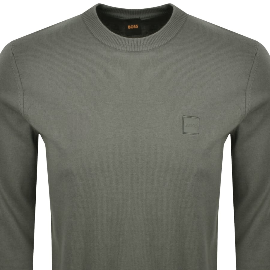 Image number 2 for BOSS Kanovano Knit Jumper Grey