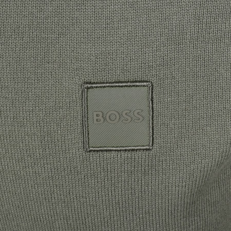 Image number 3 for BOSS Kanovano Knit Jumper Grey