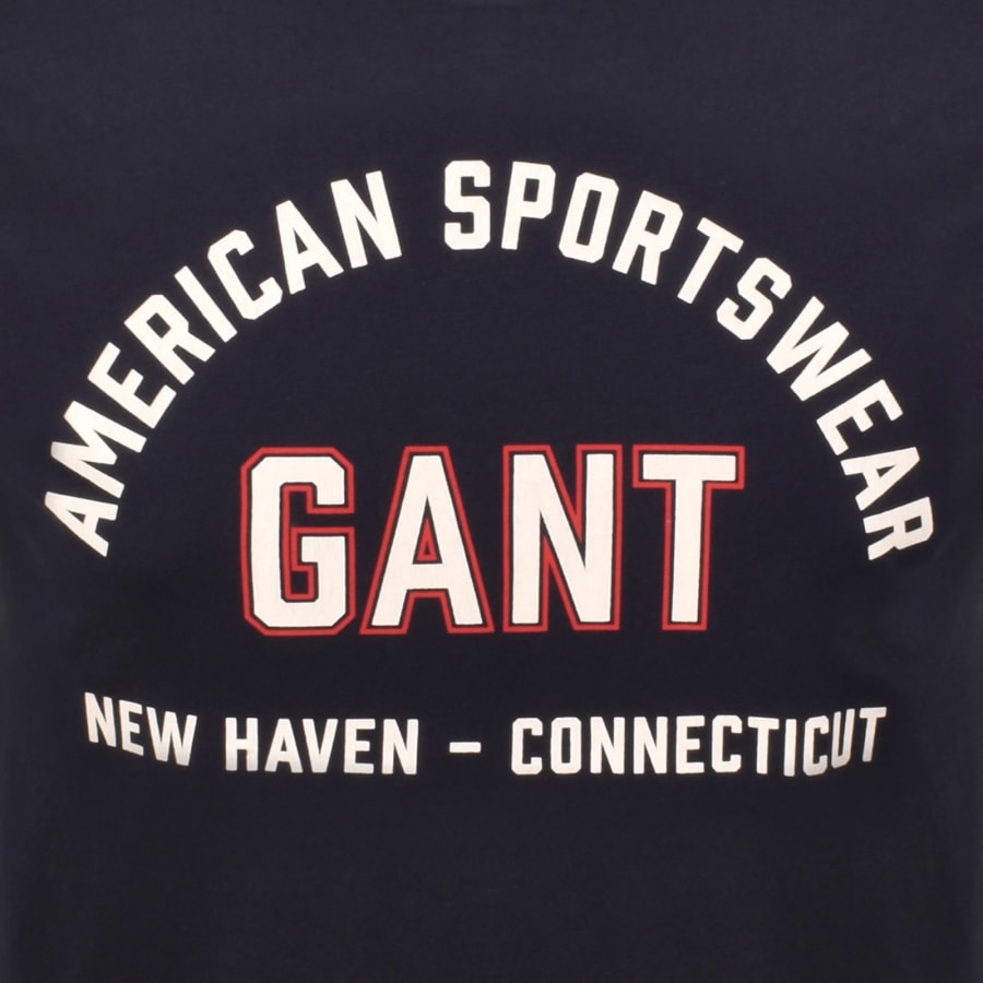 Image number 3 for Gant Original Graphic T Shirt Blue
