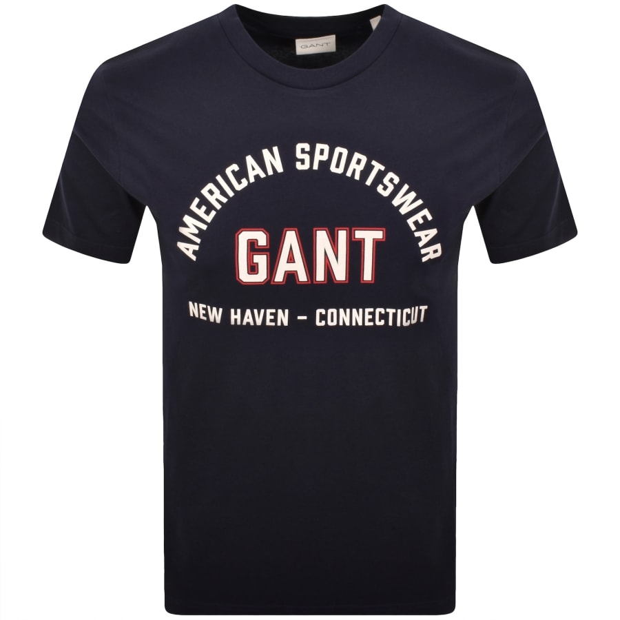 Image number 1 for Gant Original Graphic T Shirt Blue