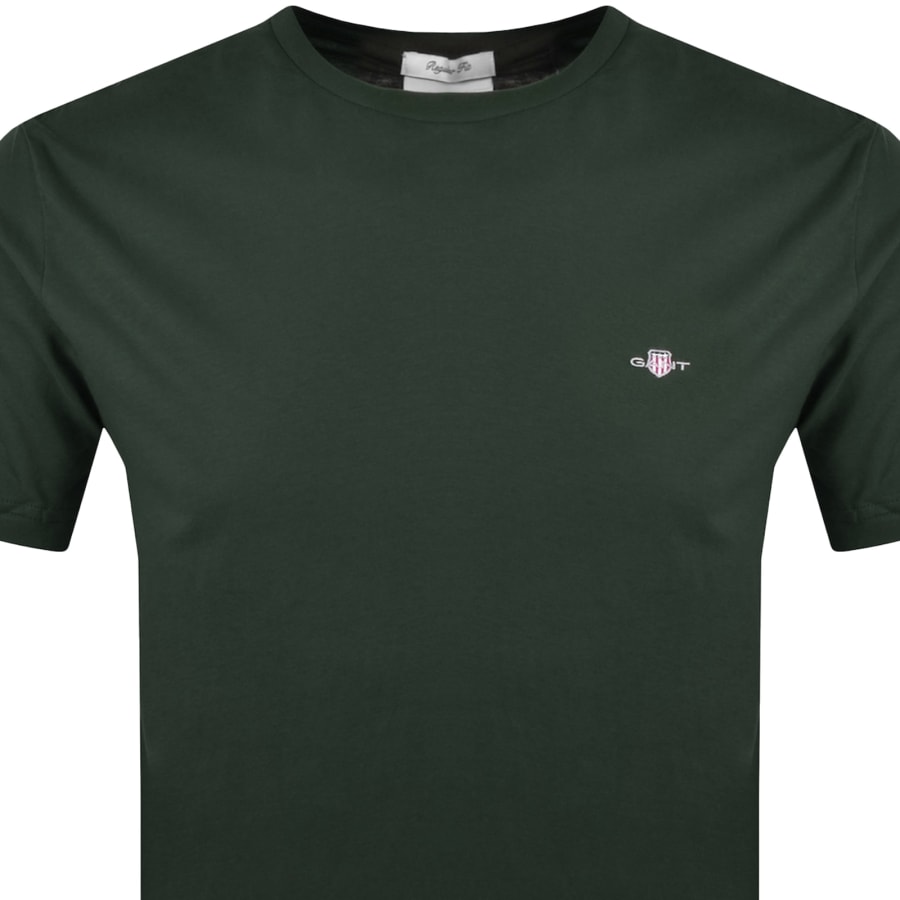Image number 2 for Gant Regular Shield T Shirt Green