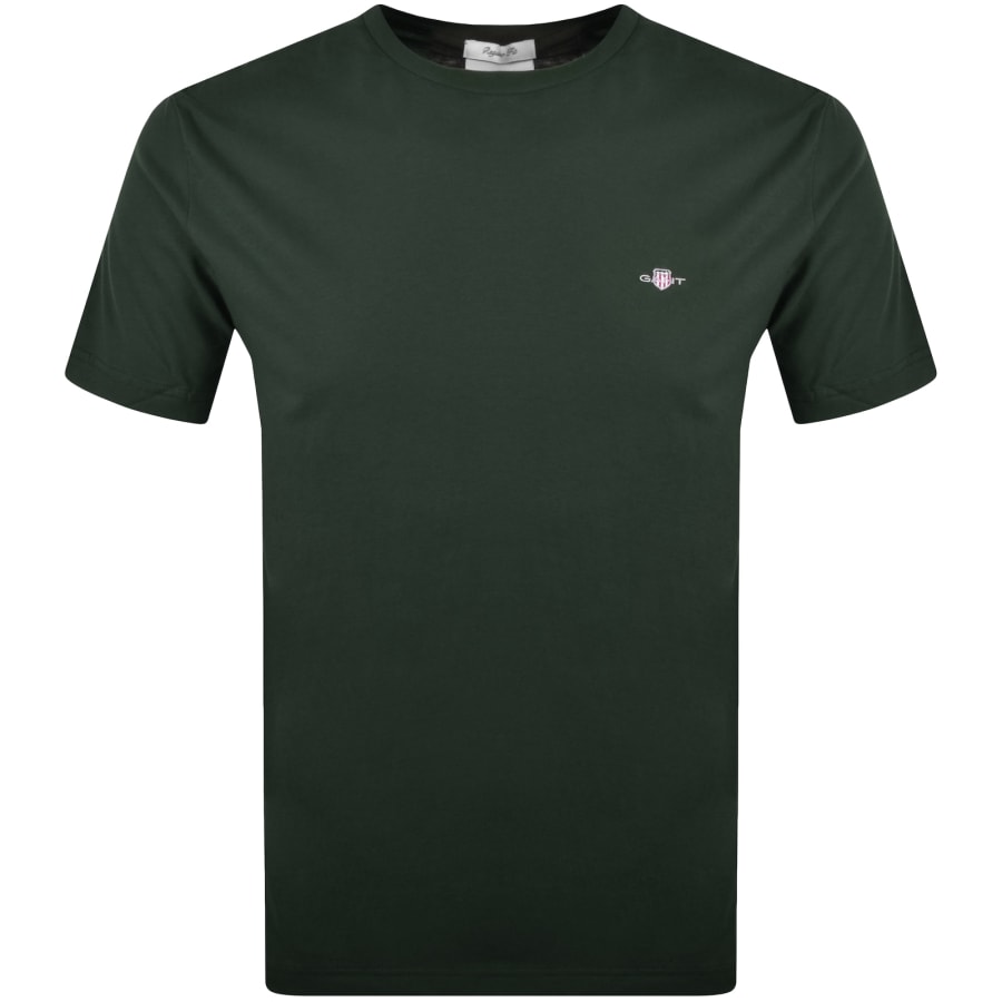 Image number 1 for Gant Regular Shield T Shirt Green