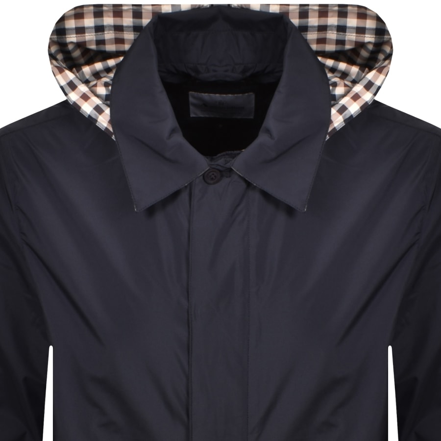 Image number 2 for Aquascutum Packable Trench Coat Navy