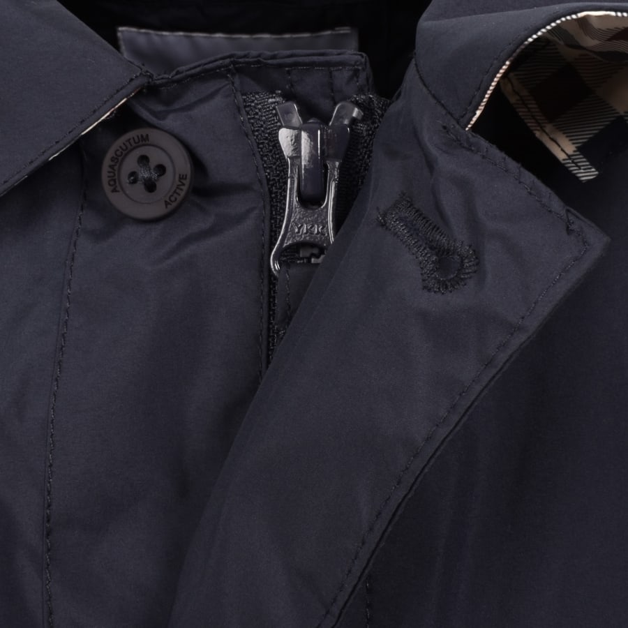 Image number 3 for Aquascutum Packable Trench Coat Navy