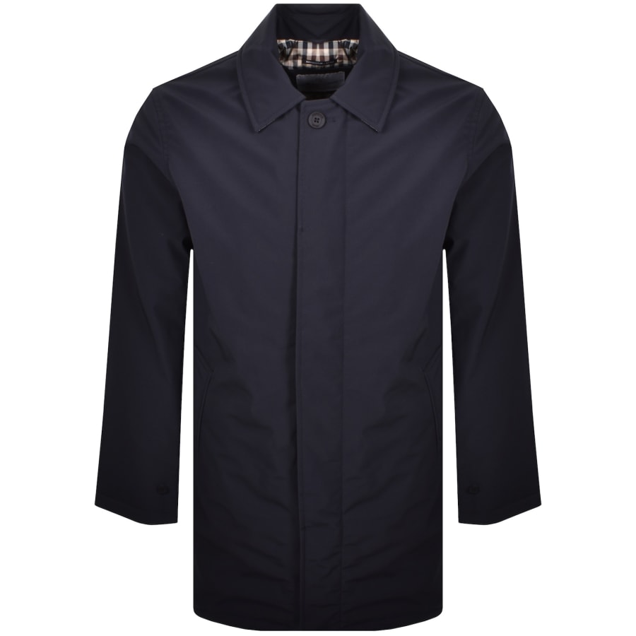 Image number 1 for Aquascutum Soft Shell Trench Coat Navy