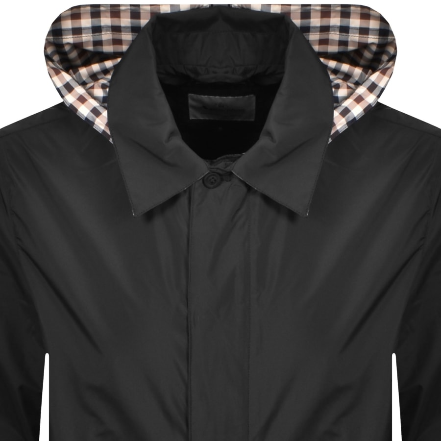 Image number 2 for Aquascutum Packable Trench Coat Black