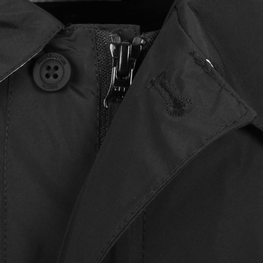 Image number 3 for Aquascutum Packable Trench Coat Black