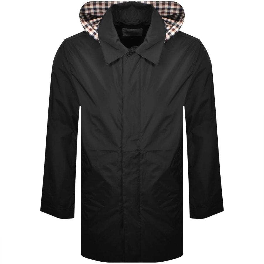 Image number 1 for Aquascutum Packable Trench Coat Black