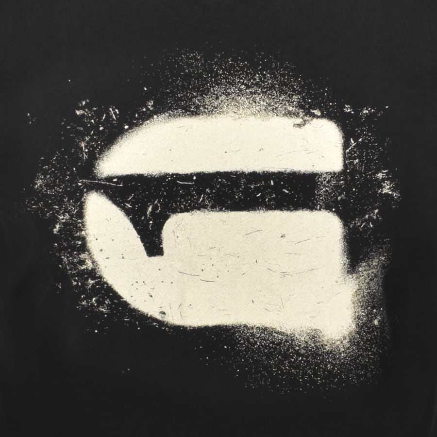 Image number 3 for G-Star Spray Logo T Shirt Black