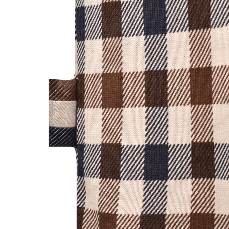 Image number 3 for Aquascutum Check T Shirt Navy