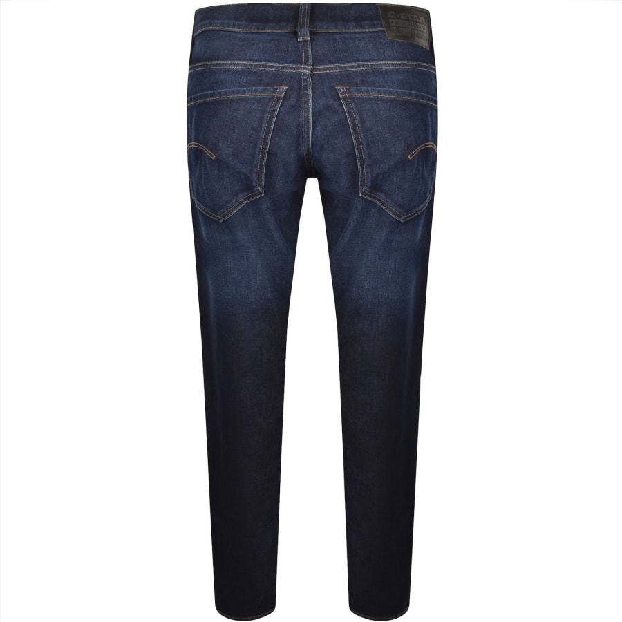 Image number 3 for G-Star Mosa Straight Jeans Mid Wash Blue