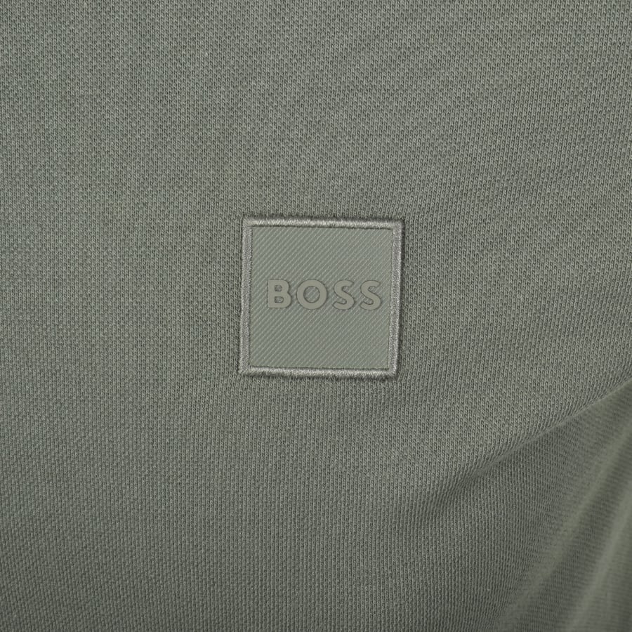Image number 3 for BOSS Long Sleeve Passerby Polo T Shirt Grey