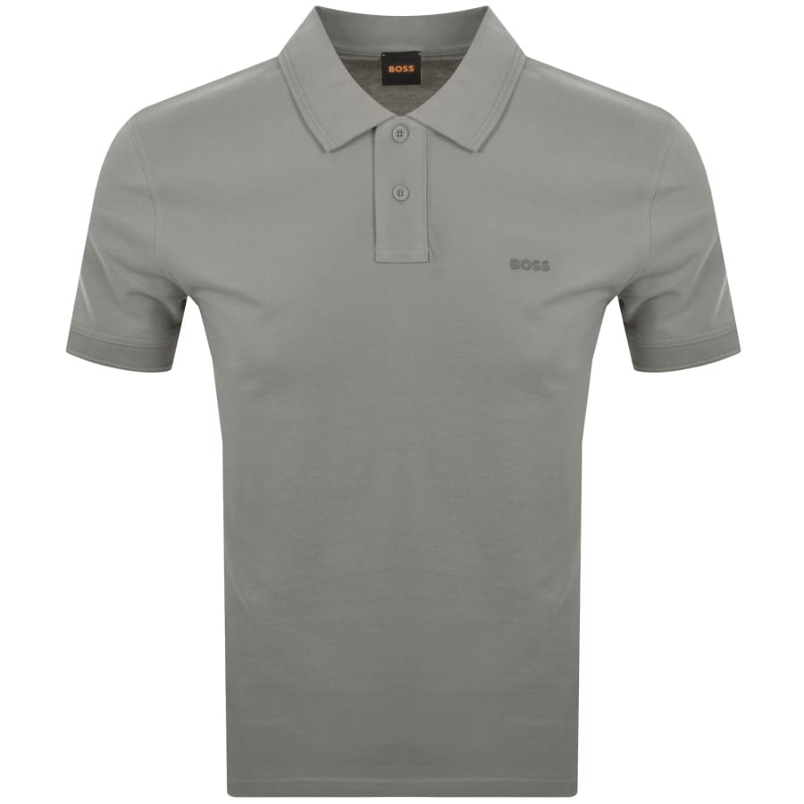 Image number 1 for BOSS Prime Polo T Shirt Grey