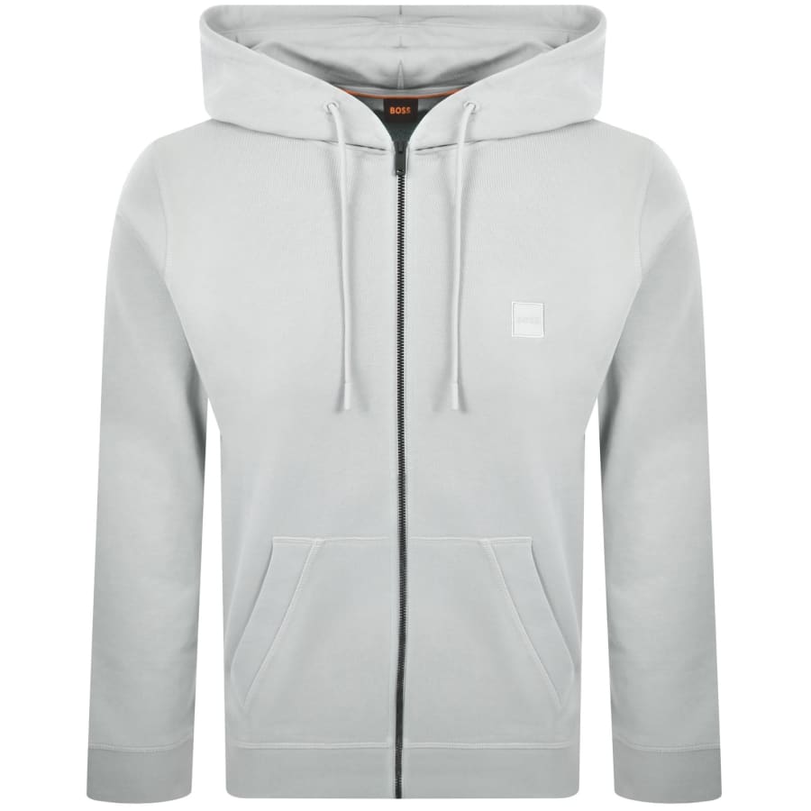 Image number 1 for BOSS Zetalky Full Zip Hoodie Grey