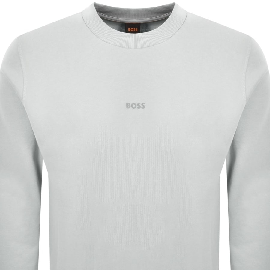 Image number 2 for BOSS We Small Crew Neck Sweatshirt Grey