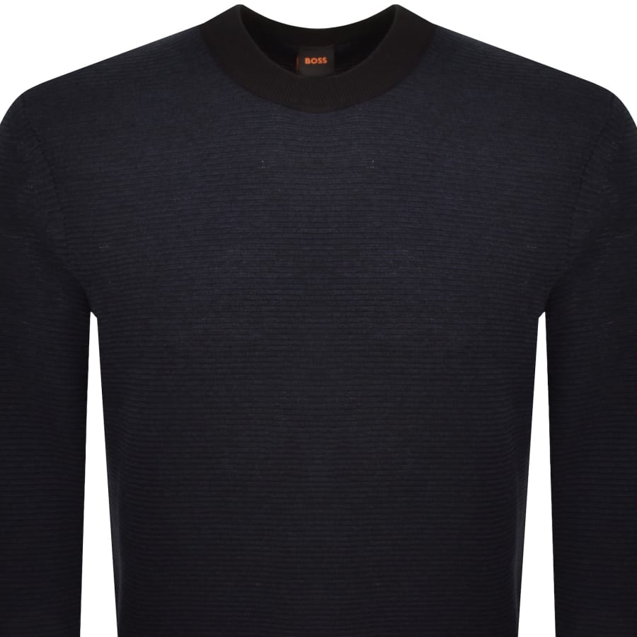 Image number 2 for BOSS Aspoki Knit Jumper Black