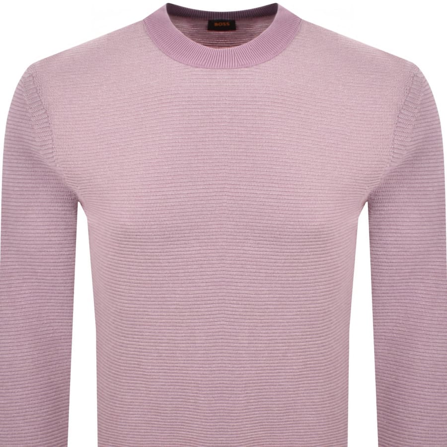 Image number 2 for BOSS Aspoki Knit Jumper Purple