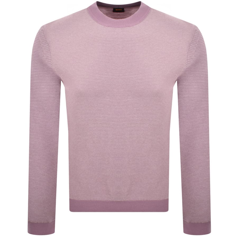Image number 1 for BOSS Aspoki Knit Jumper Purple