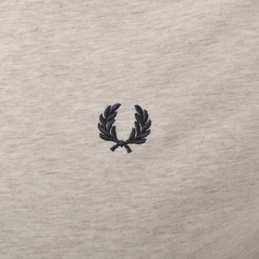 Image number 3 for Fred Perry Crew Neck T Shirt Beige