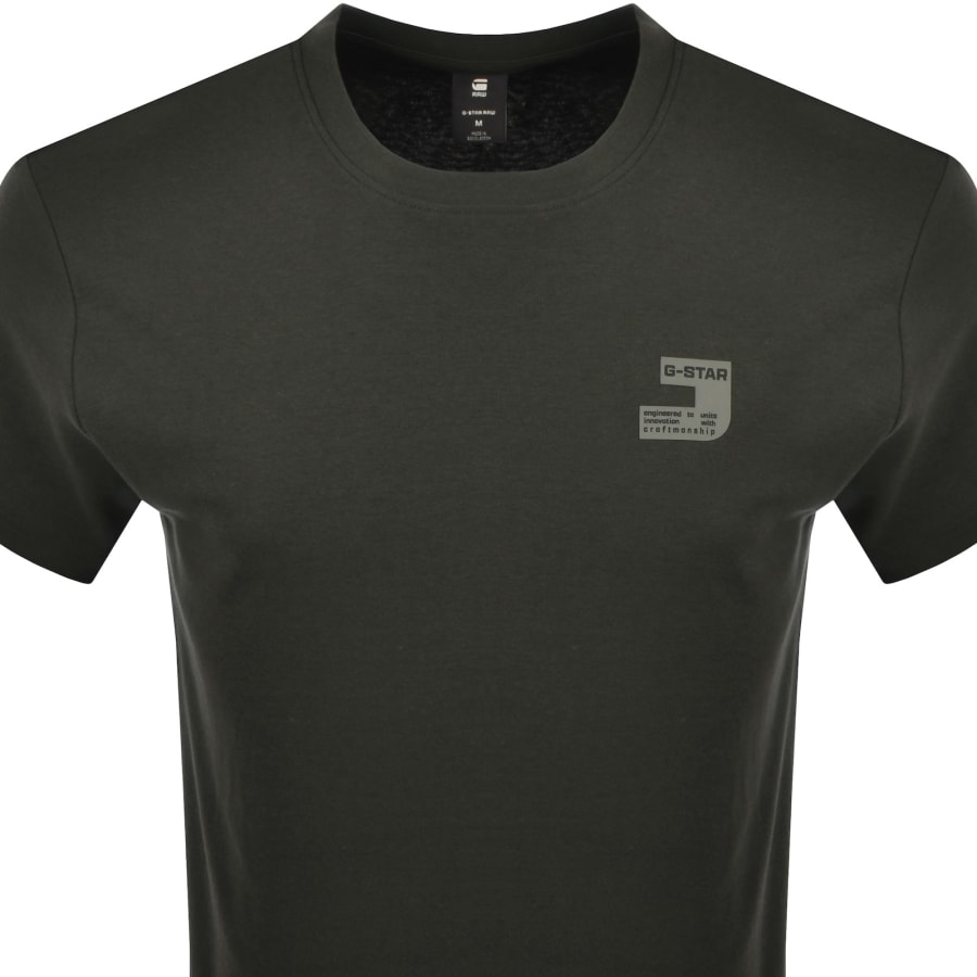 Image number 2 for G-Star Chest Logo T Shirt Asfalt Grey