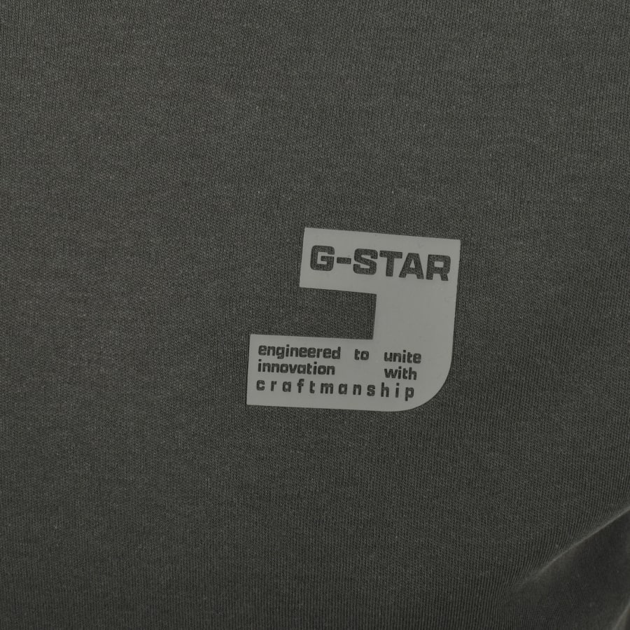 Image number 3 for G-Star Chest Logo T Shirt Asfalt Grey