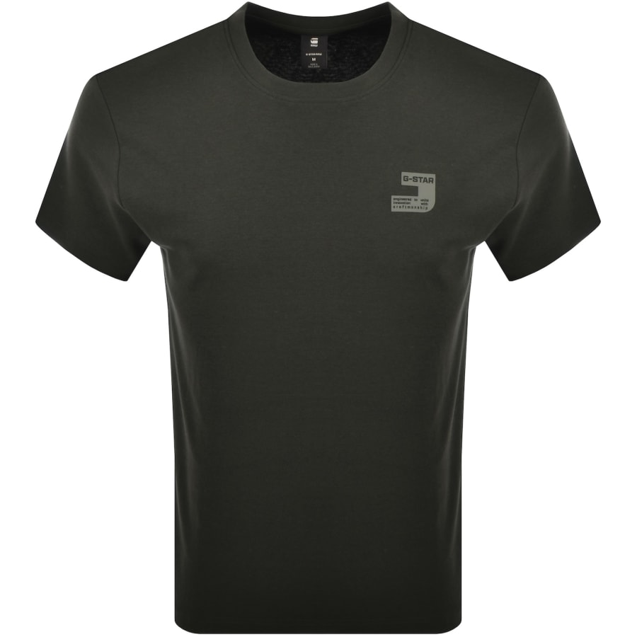Image number 1 for G-Star Chest Logo T Shirt Asfalt Grey