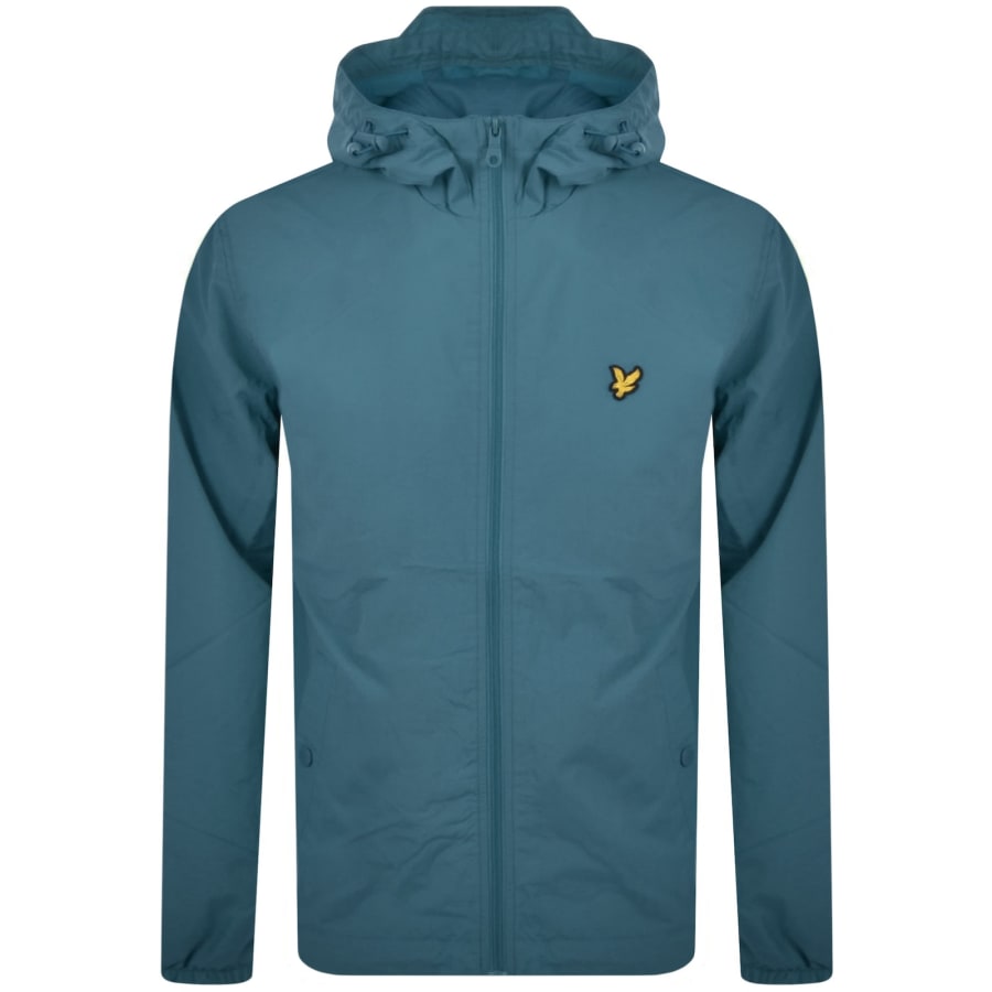 Image number 1 for Lyle And Scott Hooded Pocket Jacket Blue