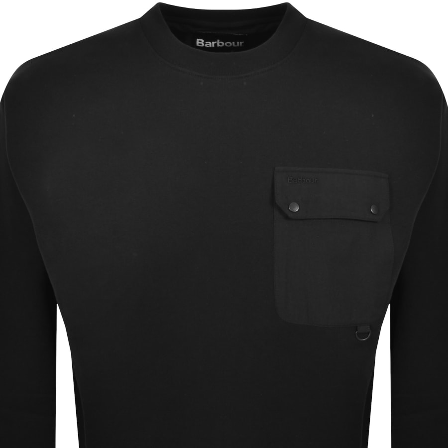 Image number 2 for Barbour Leazes Sweatshirt Black