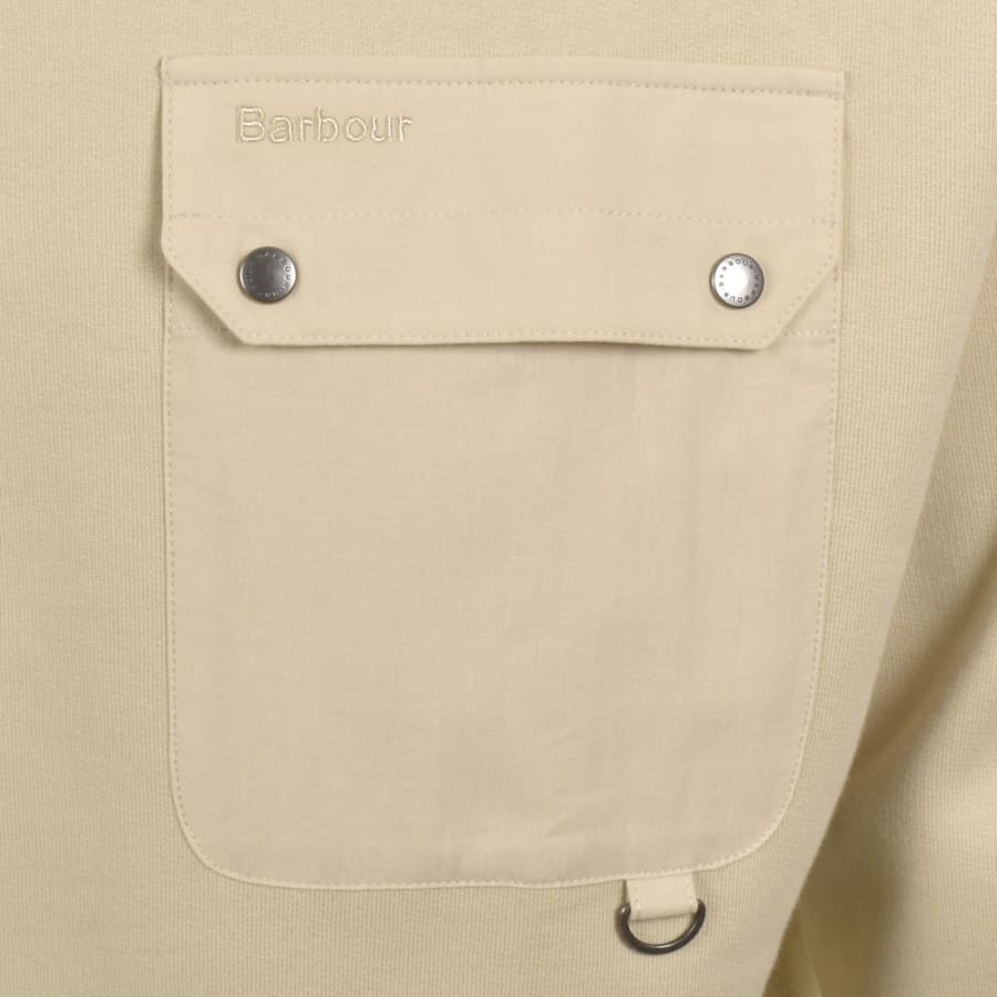 Image number 4 for Barbour Leazes Sweatshirt Beige