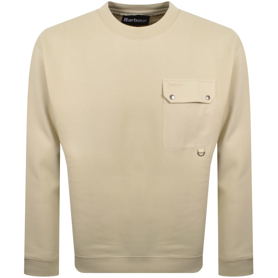 Image number 1 for Barbour Leazes Sweatshirt Beige