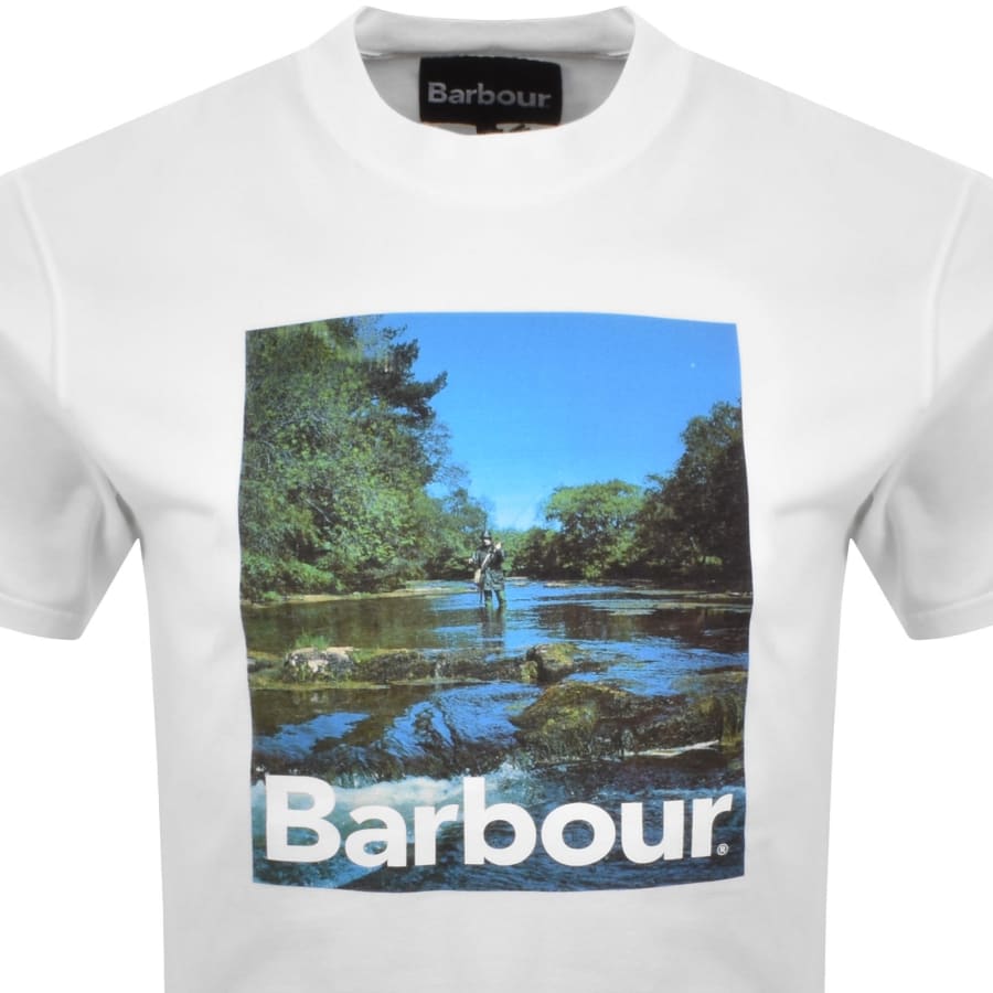 Image number 2 for Barbour Sprouston Oversized T Shirt White
