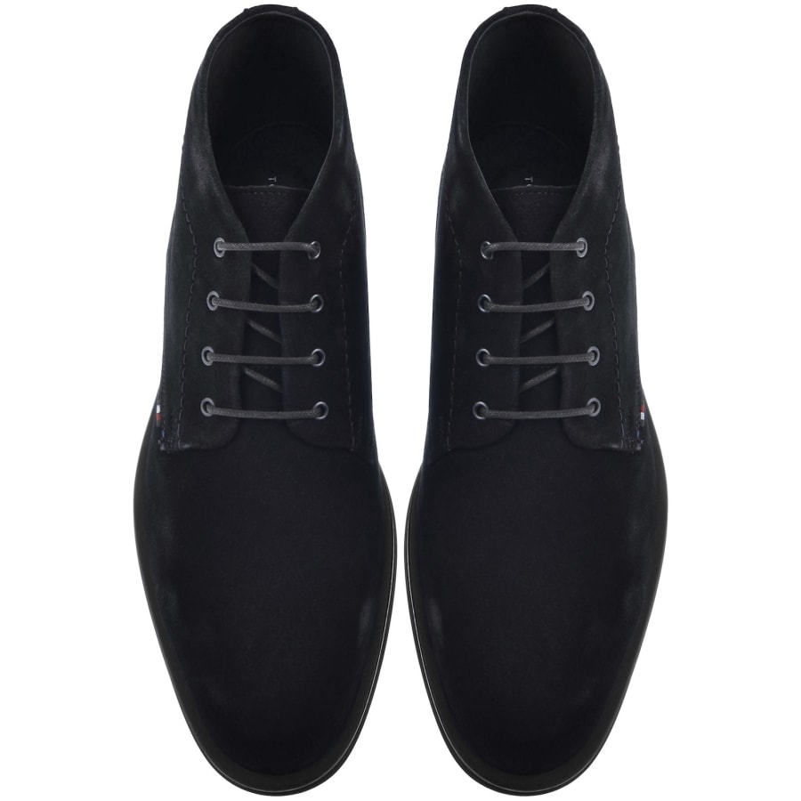 Image number 3 for Tommy Hilfiger Corporate Suede Boots Navy