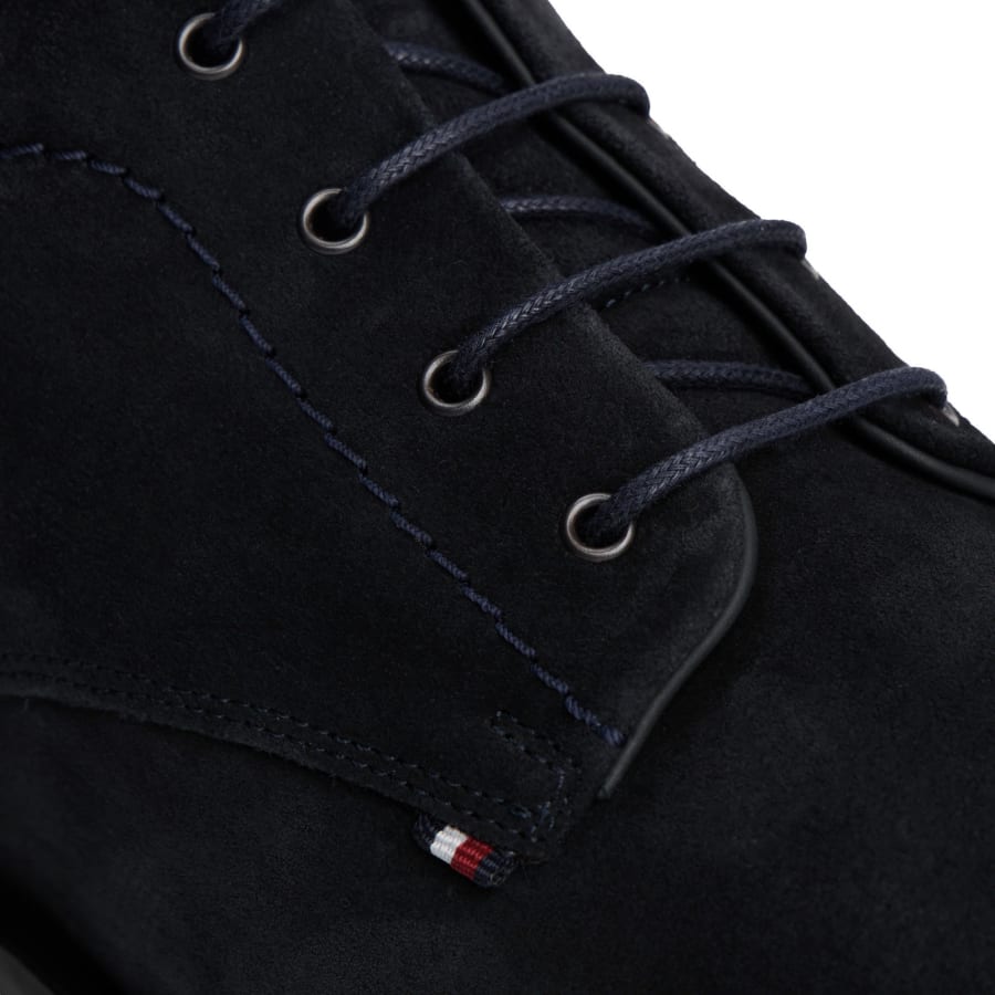 Image number 4 for Tommy Hilfiger Corporate Suede Boots Navy