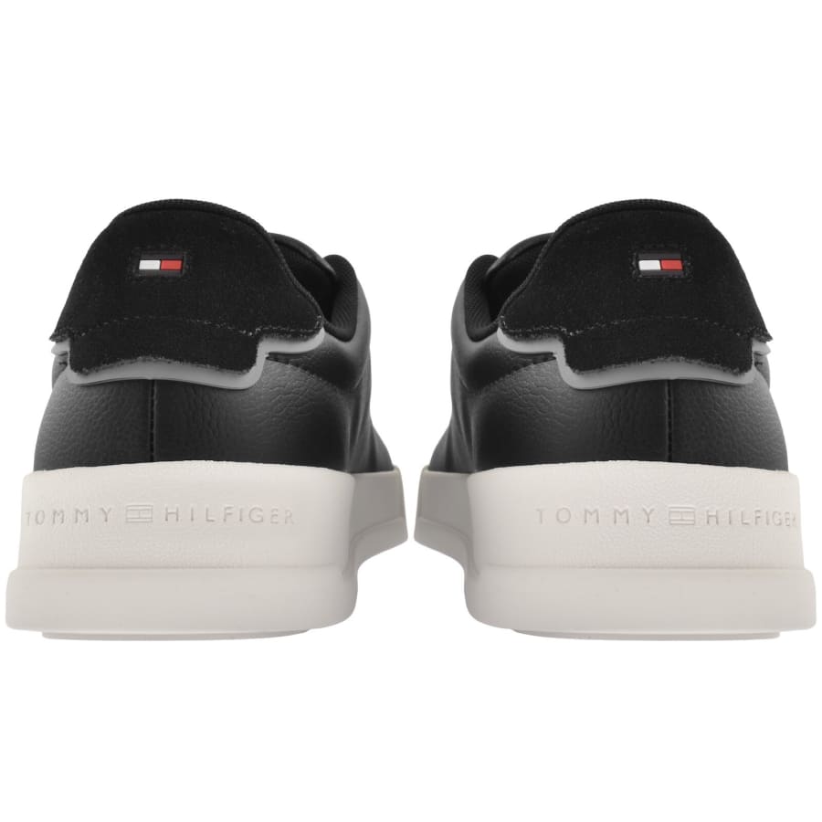 Image number 2 for Tommy Hilfiger Court Leather Trainers Black