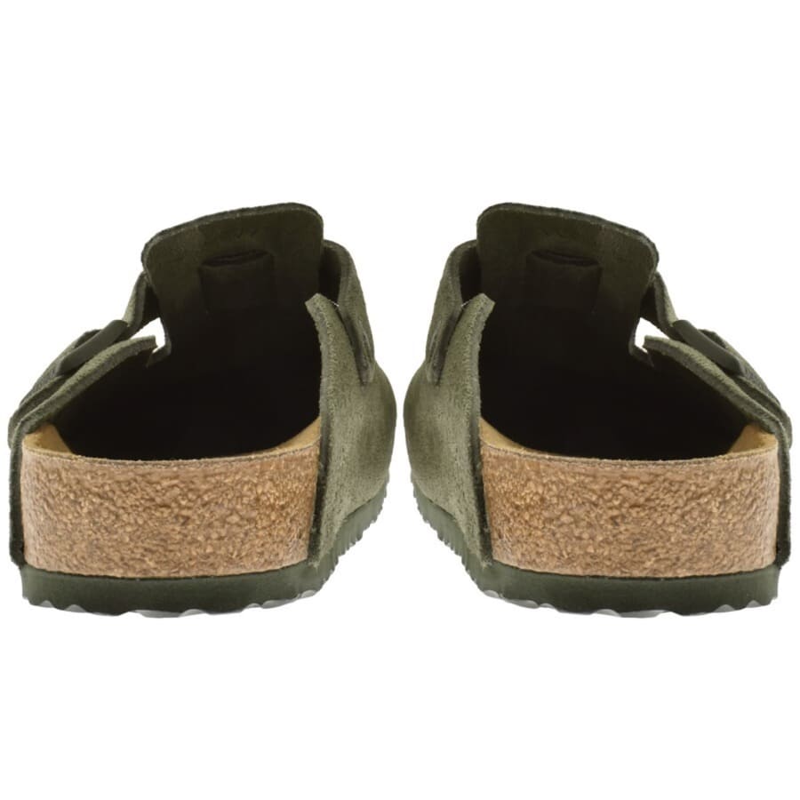 Image number 3 for Birkenstock Boston BS Mules Green