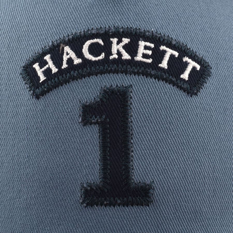 Image number 4 for Hackett London Heritage Number Cap Blue