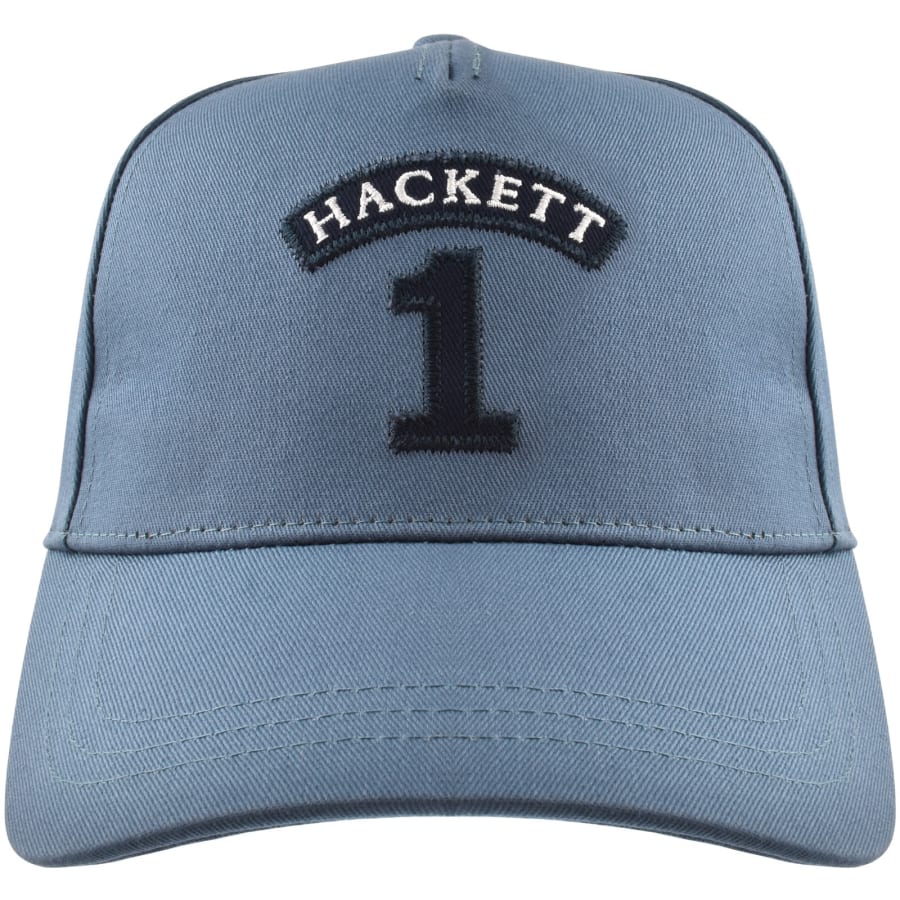 Image number 1 for Hackett London Heritage Number Cap Blue