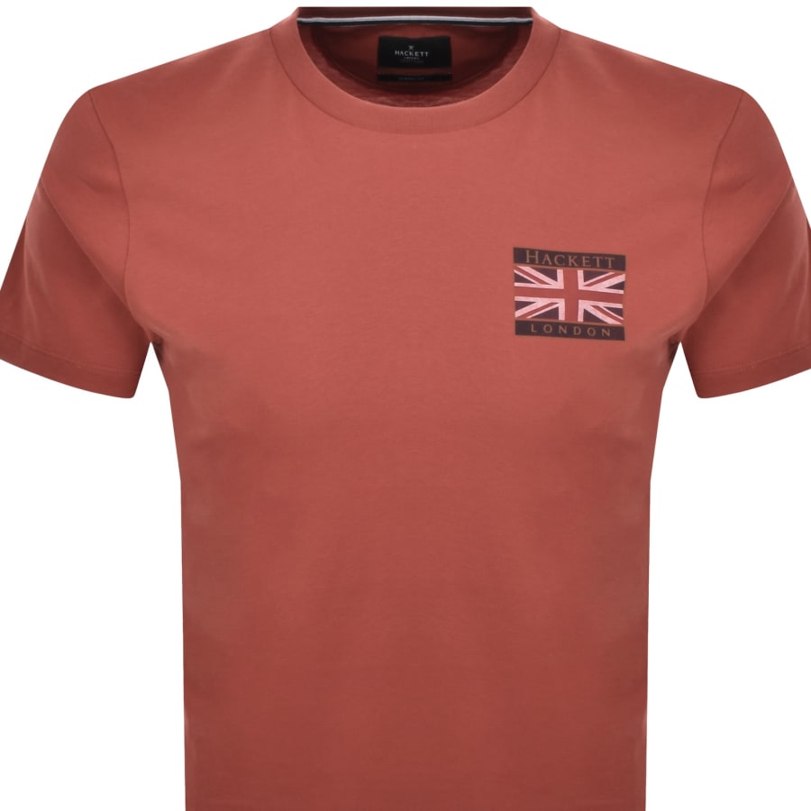 Image number 3 for Hackett Rally Union Jack T Shirt Orange