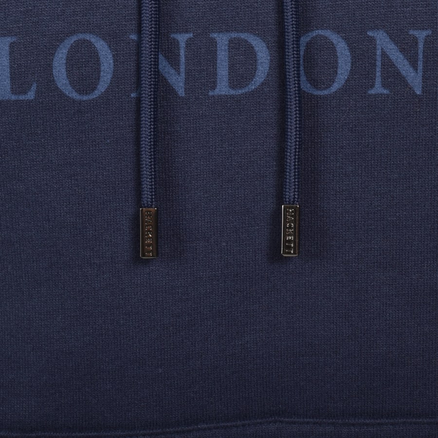 Image number 4 for Hackett London Heritage Hoodie Navy