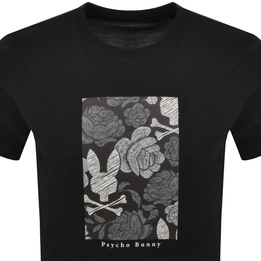 Image number 2 for Psycho Bunny Rowen Graphic T Shirt Black