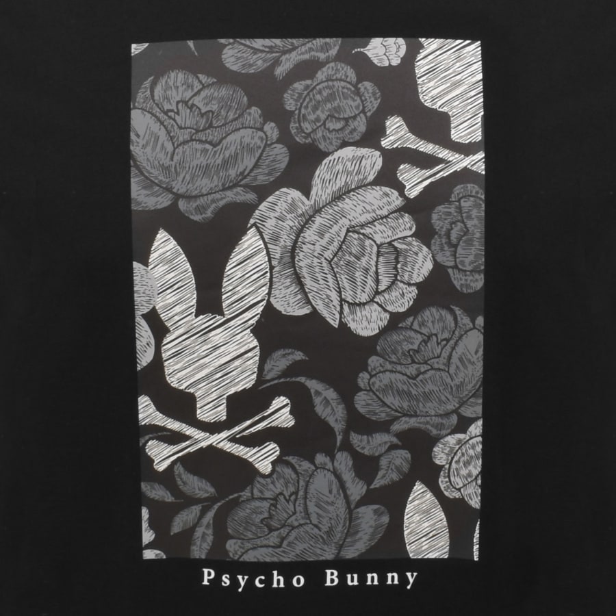 Image number 3 for Psycho Bunny Rowen Graphic T Shirt Black
